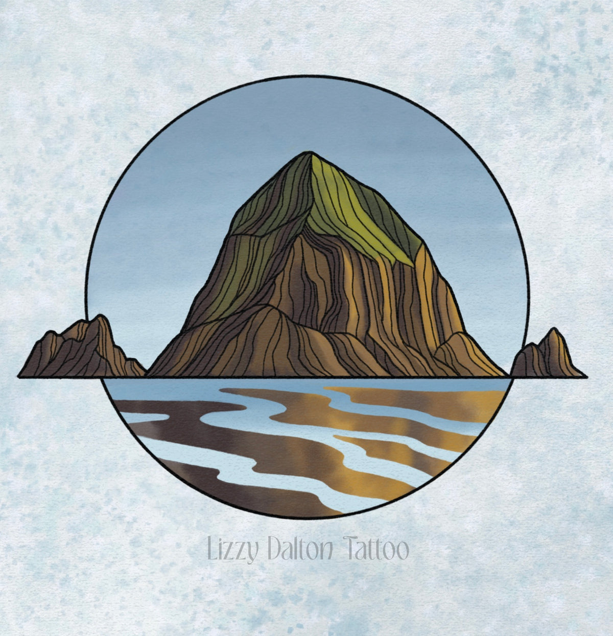 Haystack Rock Circle - Color