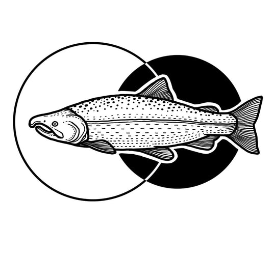 Salmon - Blackwork