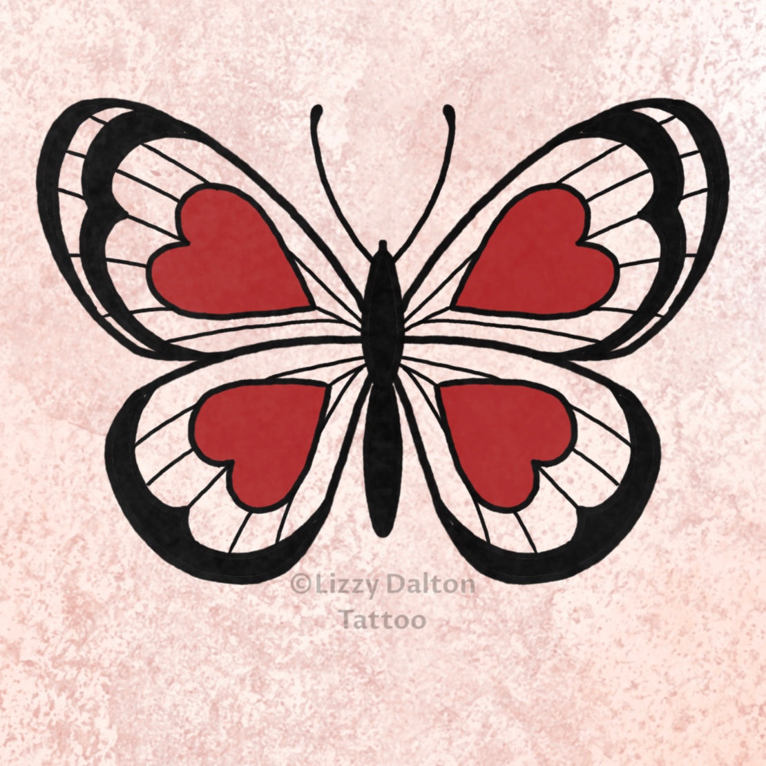 Heart Butterfly - Color